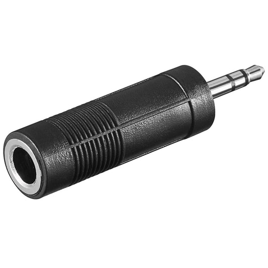 Goobay Adapter 6,3mm -> 3,5mm (schwarz, Bulk)