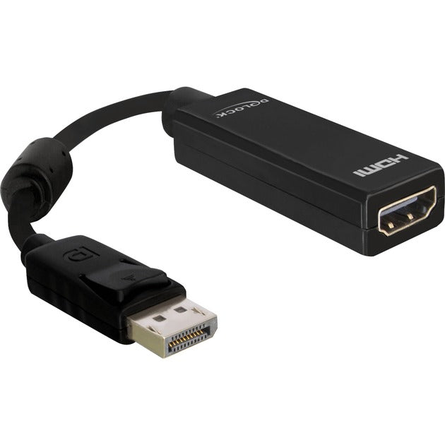 DeLOCK Adapter DP-Stecker auf HDMI-Buchse (schwarz, 12,5 cm, Lite Retail)