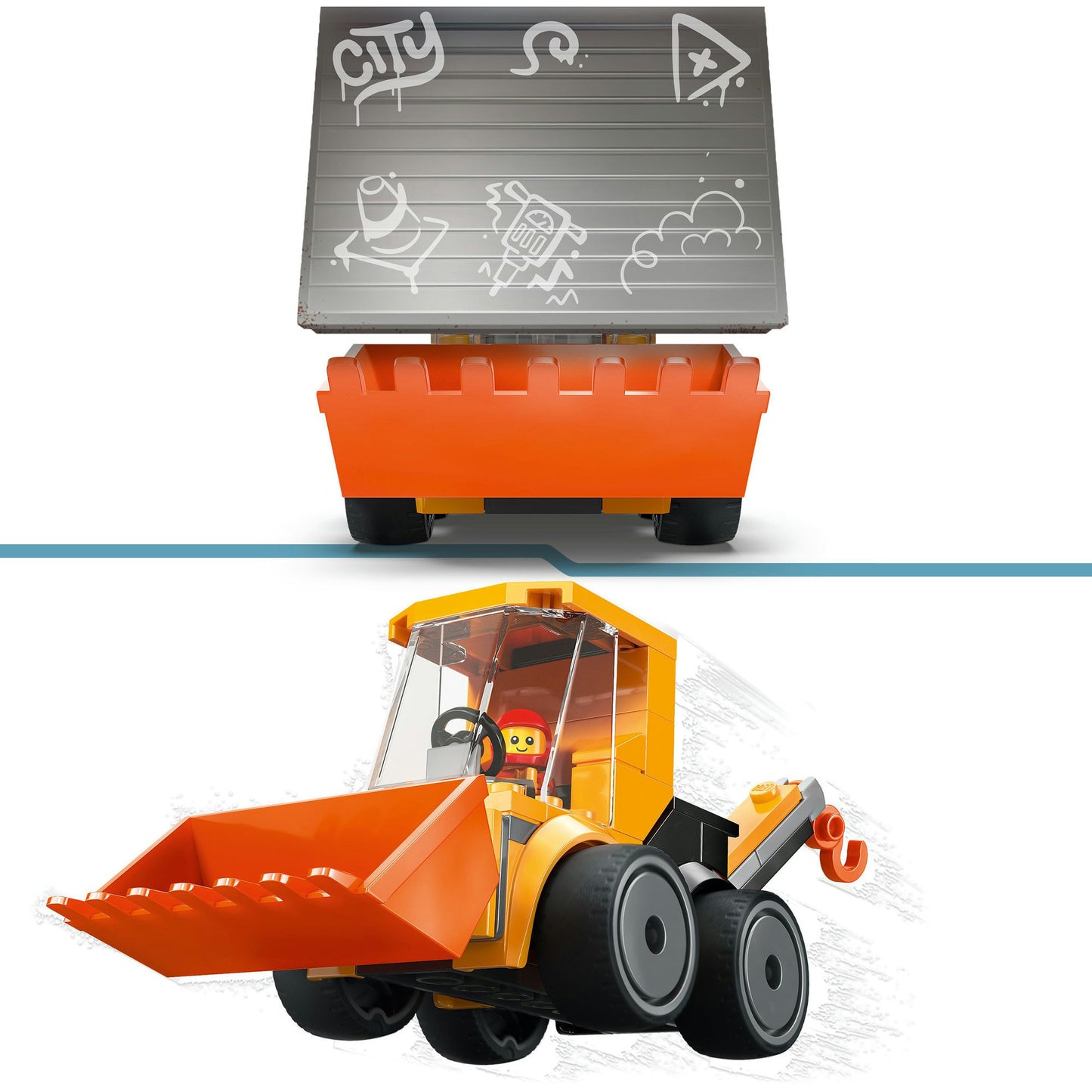 60483 City Coole Flitzer - Radlader, Konstruktionsspielzeug