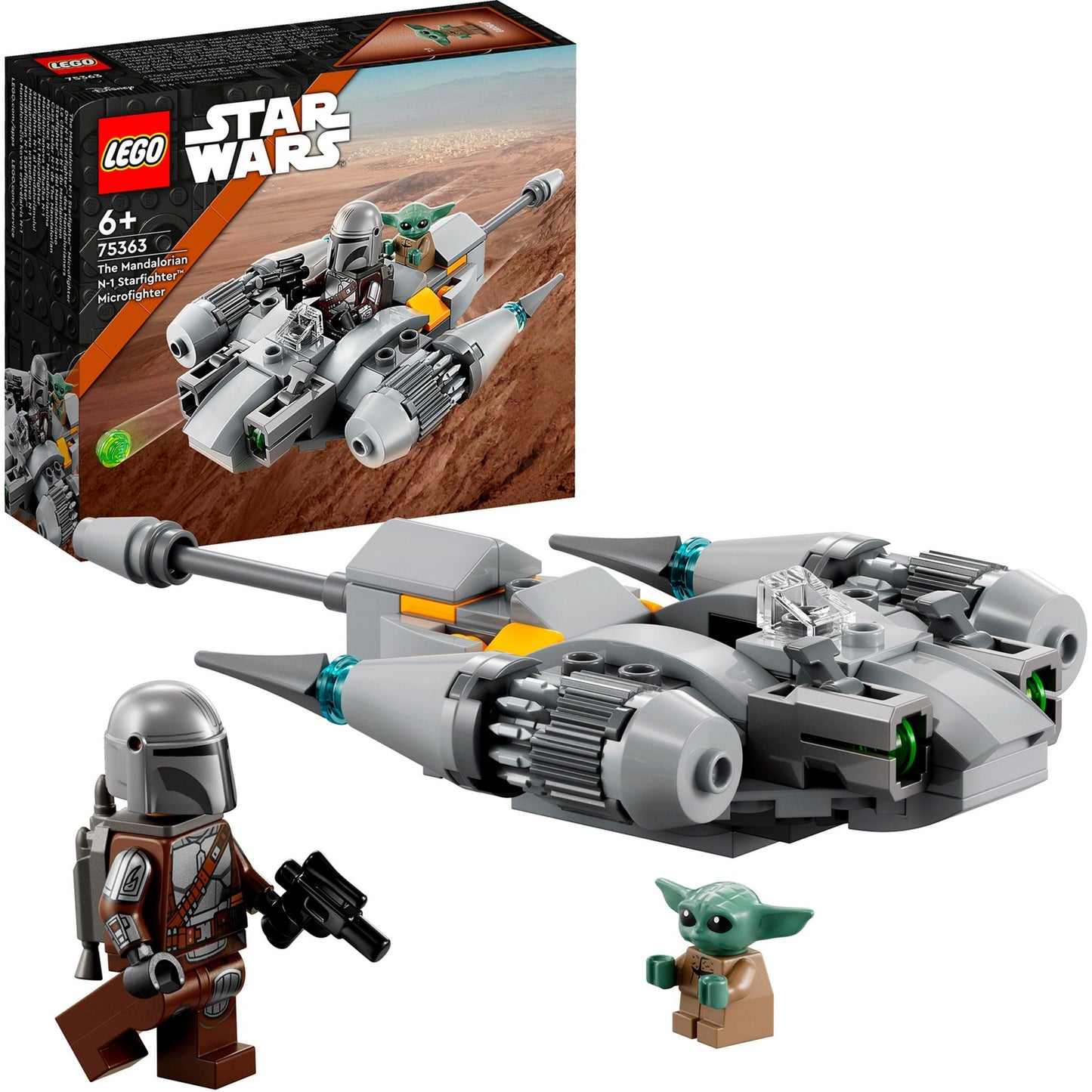 LEGO 75363 Star Wars N-1 Starfighter des Mandalorianers - Microfighter, Konstruktionsspielzeug