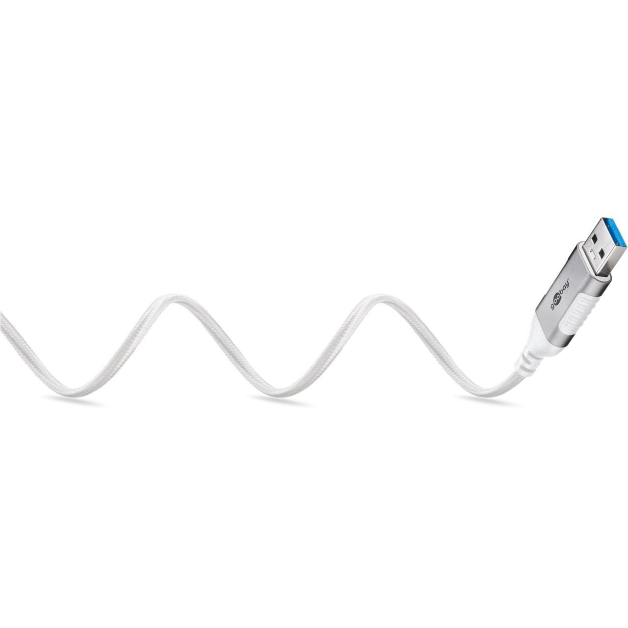 Goobay Ethernet-Adapterkabel USB-A 3.2 Gen1 > RJ-45 (weiss, 1 Meter)