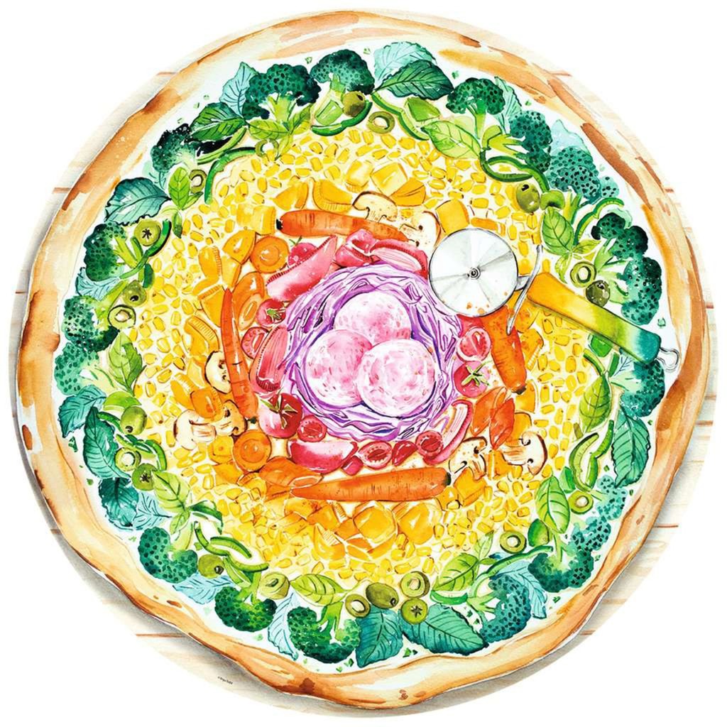 Ravensburger Puzzle Circle of Colors Pizza (Teile: 500)