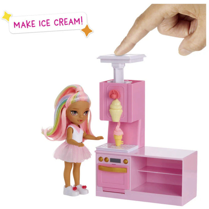 Rainbow High Little - Dessert Shop with Kandy Spielset, Spielfigur