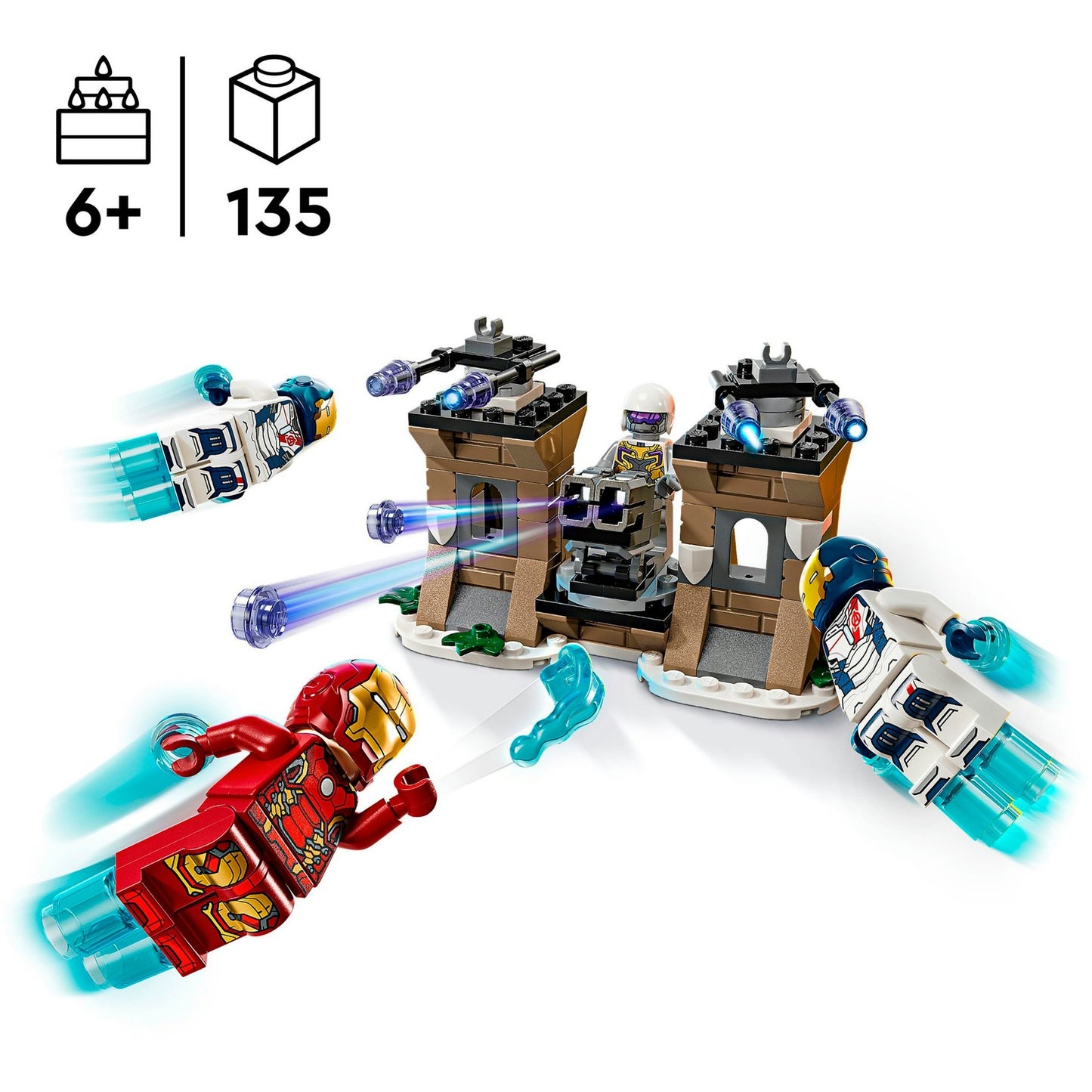 LEGO 76288 Marvel Super Heroes Iron Man & Iron Legion vs. HYDRA-Soldat, Konstruktionsspielzeug