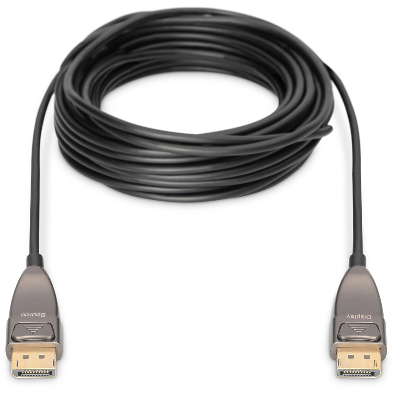 Digitus DisplayPort AOC Hybrid Glasfaserkabel, UHD 8K (schwarz, 15 Meter)