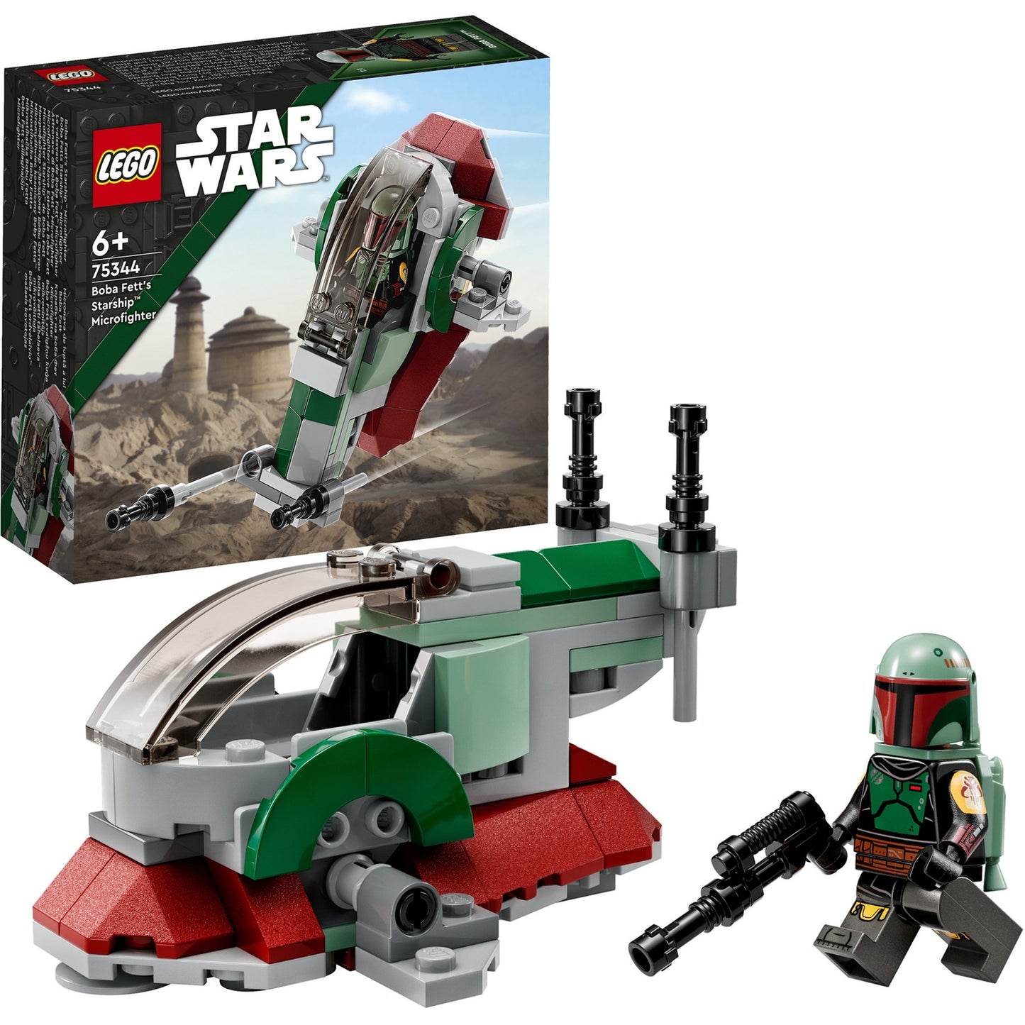 LEGO 75344 Star Wars Boba Fetts Starship - Microfighter, Konstruktionsspielzeug