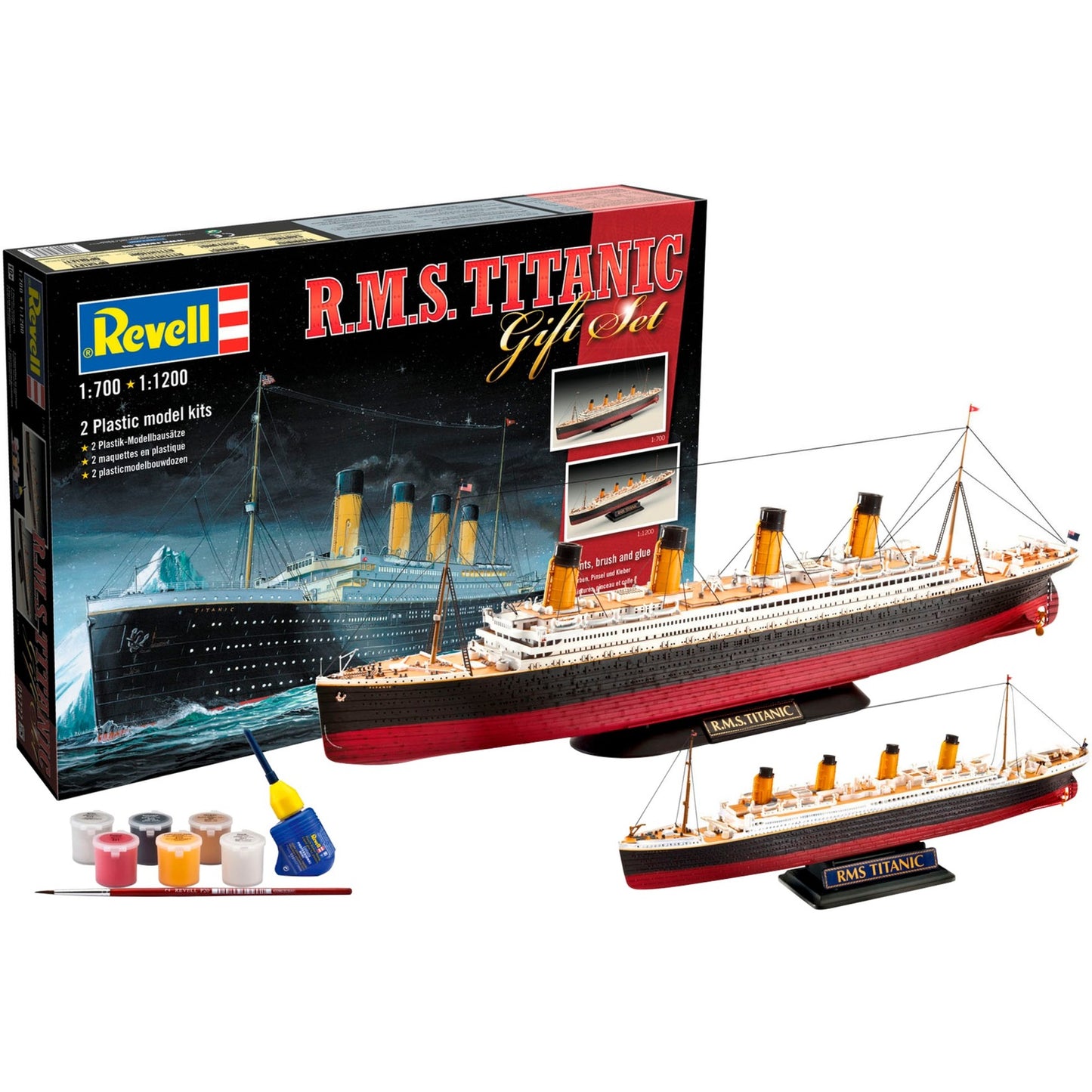 Revell Geschenkset R.M.S. Titanic (zwei Modelle, Massstab: 1:700 und 1:1200)