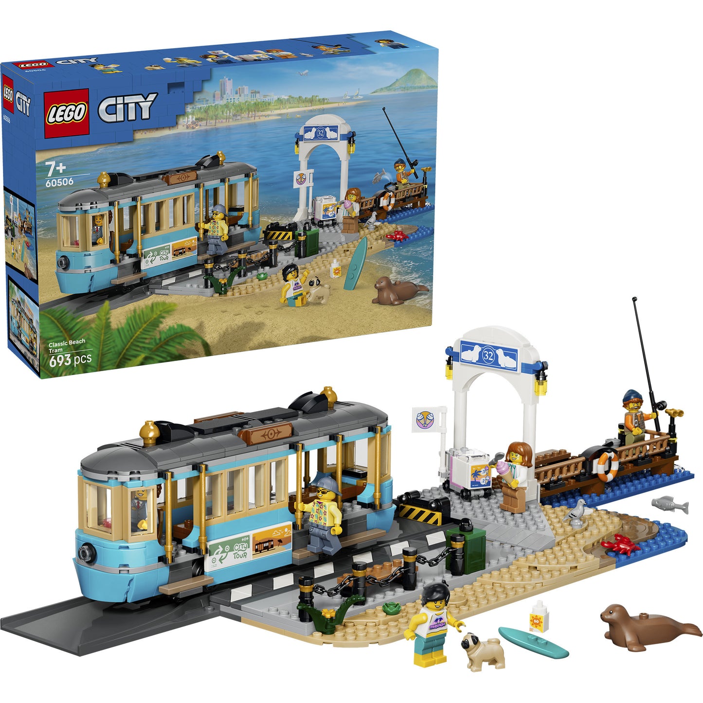 60506 City Klassische Strandstrassenbahn, Konstruktionsspielzeug