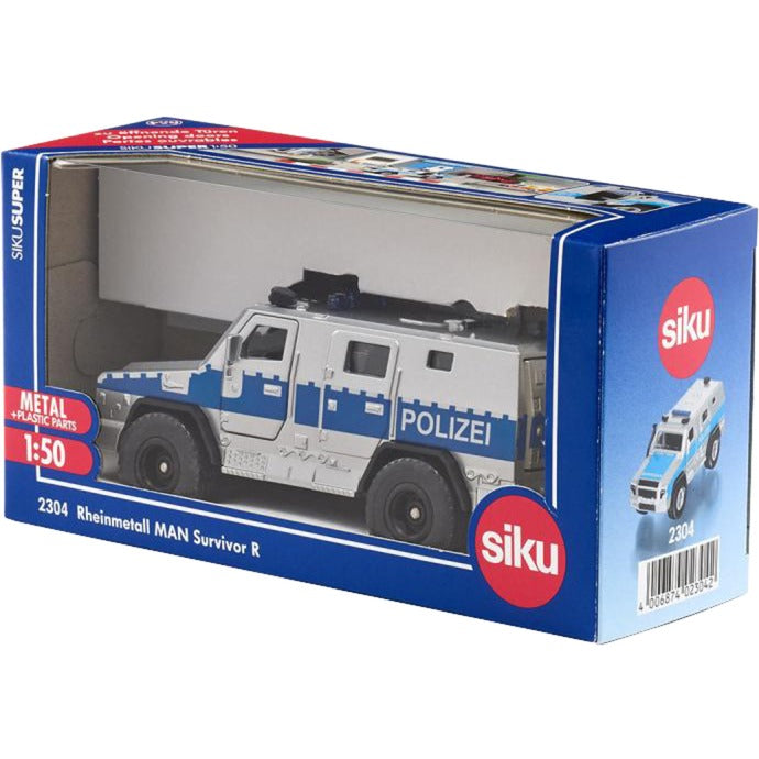 SIKU SUPER Rheinmetall MAN Survivor R (silber/blau)