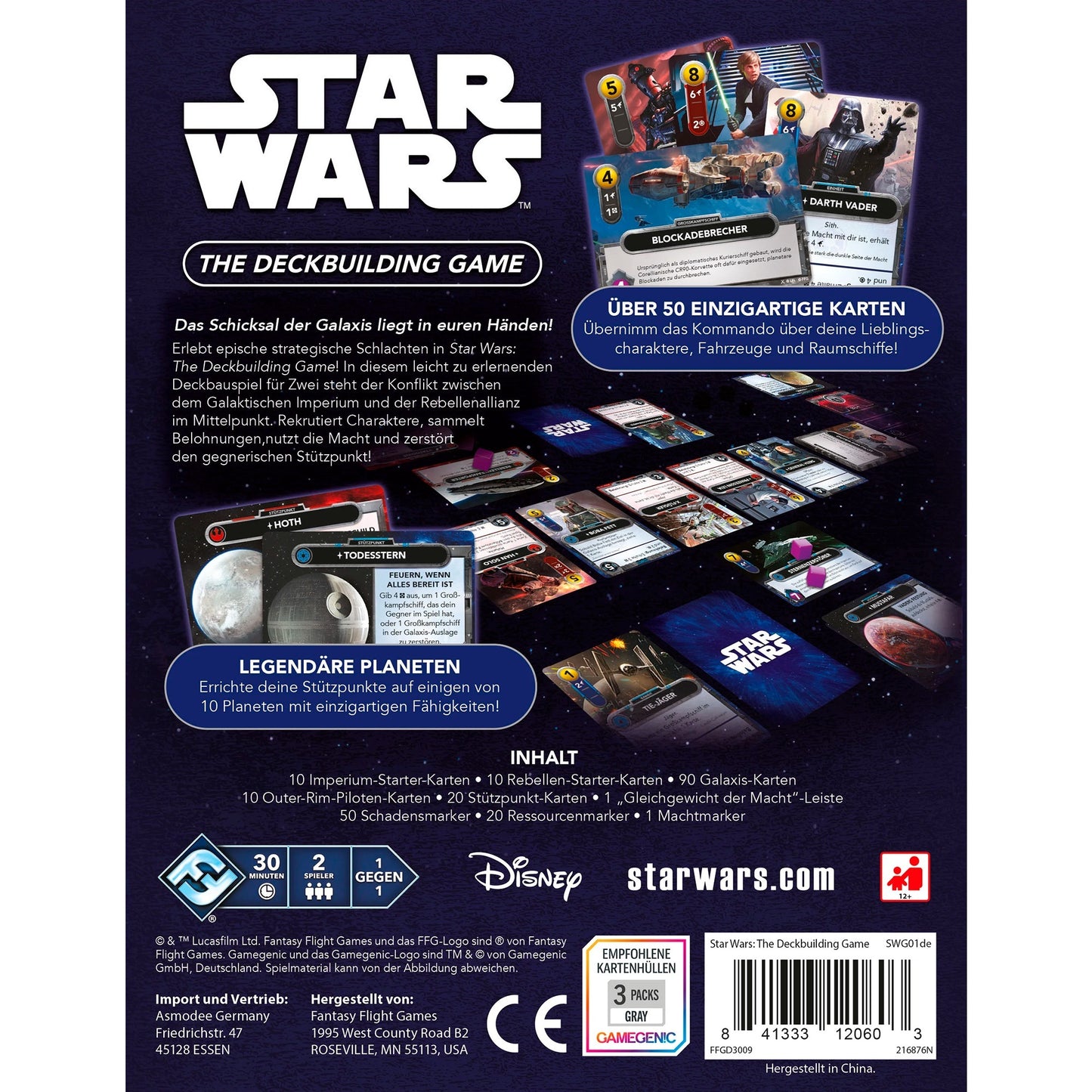 Asmodee Star Wars: The Deckbuilding Game, Kartenspiel