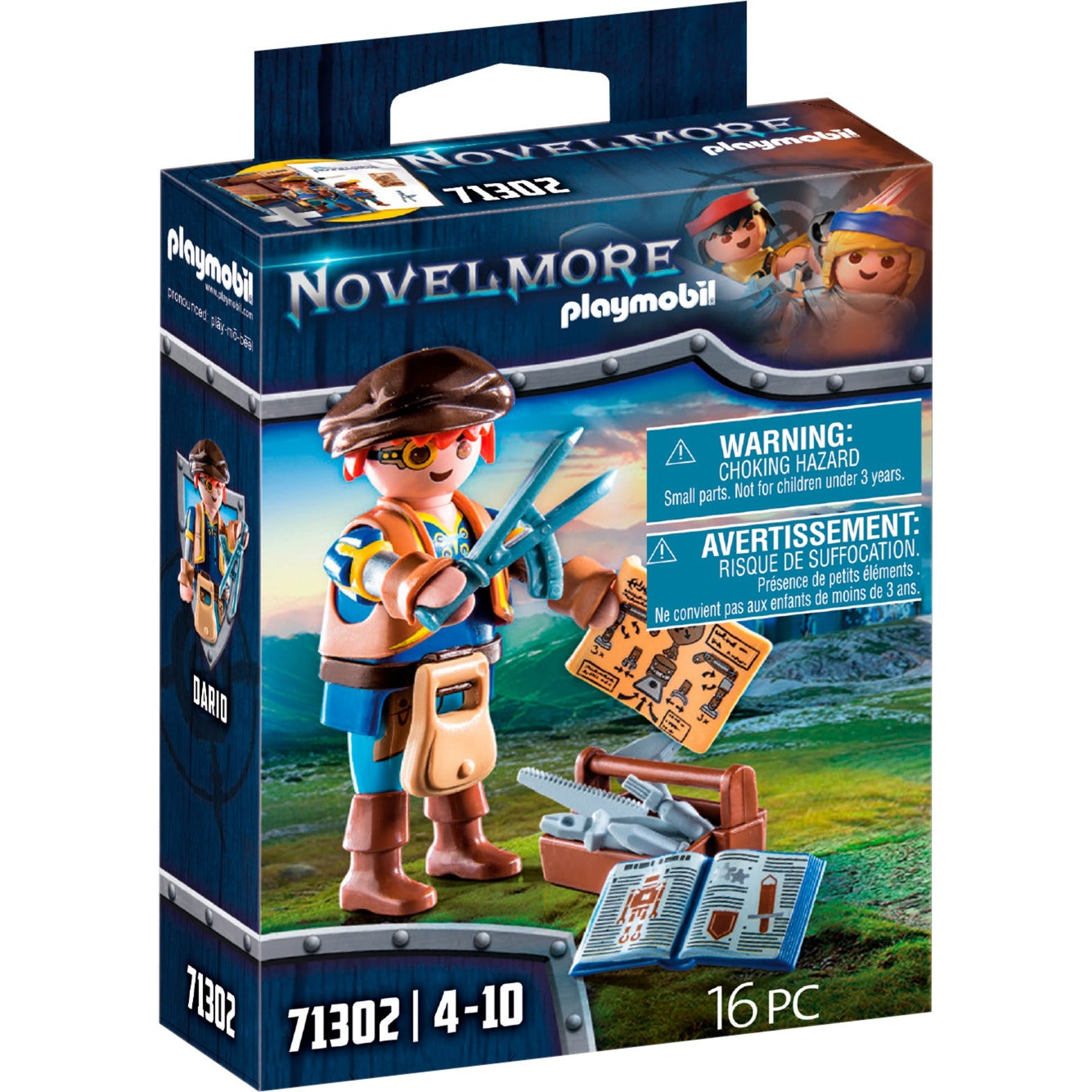 PLAYMOBIL 71302 Novelmore - Dario mit Werkzeug, Konstruktionsspielzeug