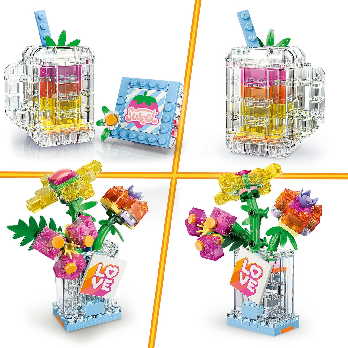 31383 Creator 3-in-1 Parfümflasche mit Blumendeko, Konstruktionsspielzeug