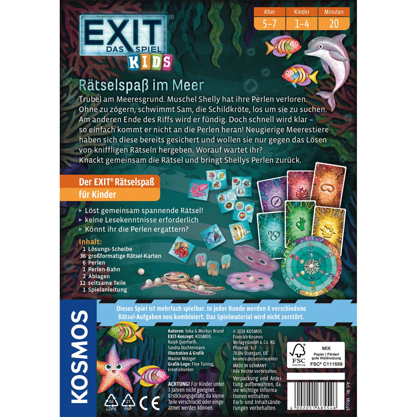 EXIT - Das Spiel Kids: Rätselspass im Meer, Partyspiel