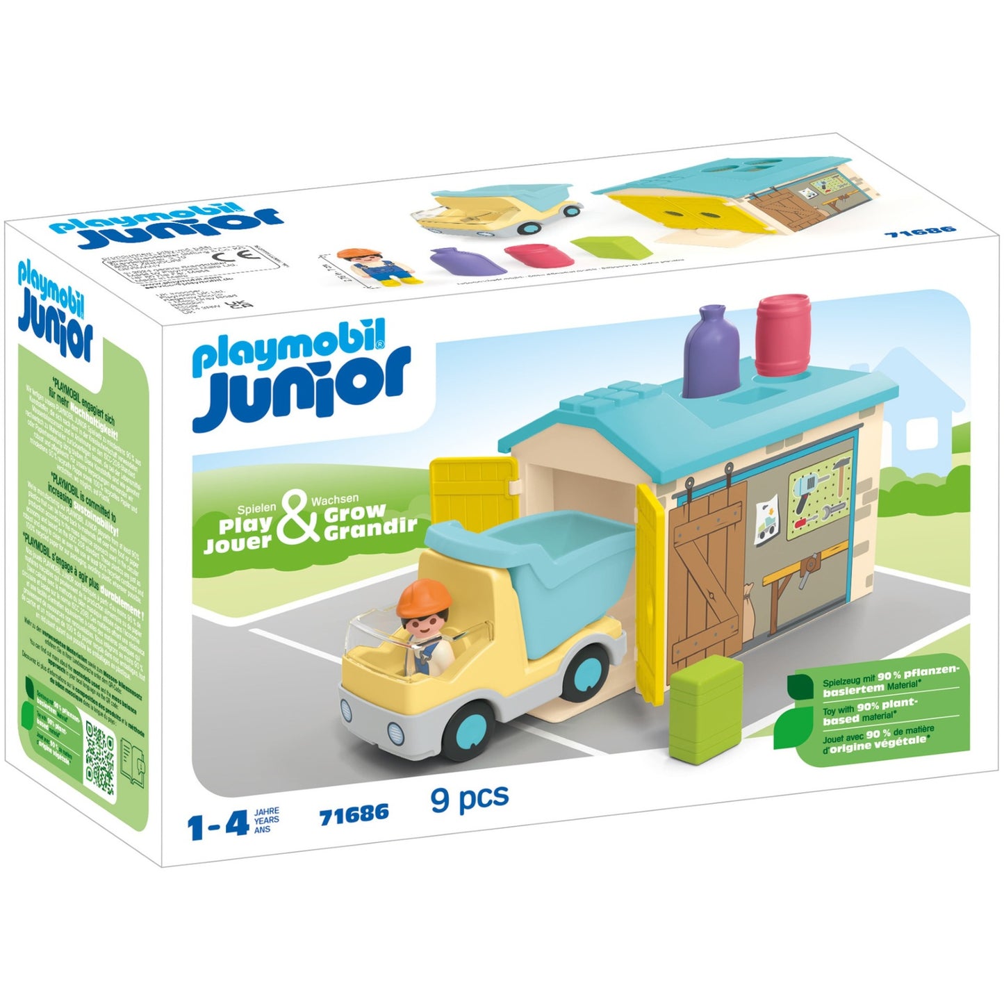 Playmobil 71686 Junior: LKW mit Sortiergarage