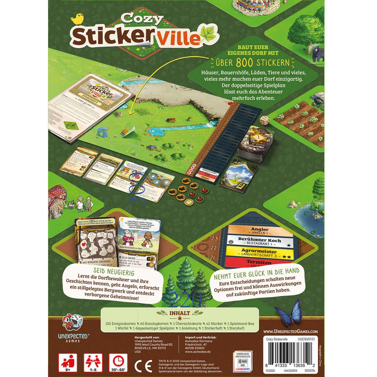 Cozy Stickerville, Brettspiel