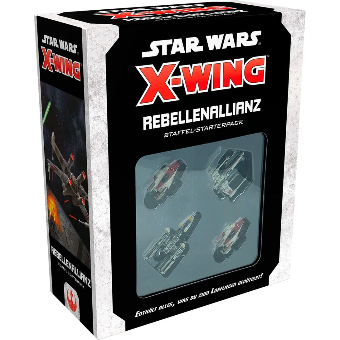 Asmodee Star Wars X-Wing 2. Edition - Rebellenallianz Staffel-Starterpack