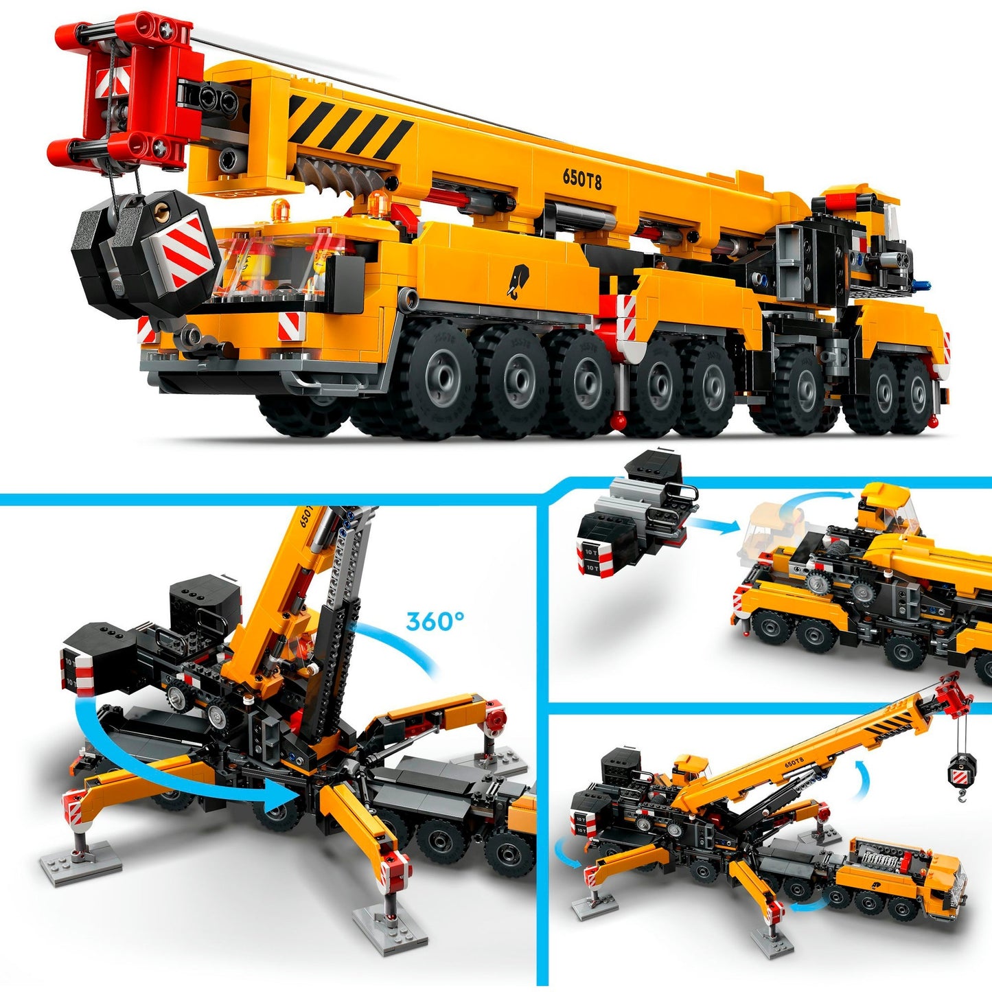 LEGO 60409 City Mobiler Baukran, Konstruktionsspielzeug