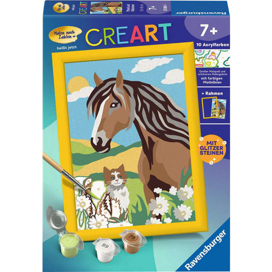 CreArt - Pferd und Kätzchen, Malen