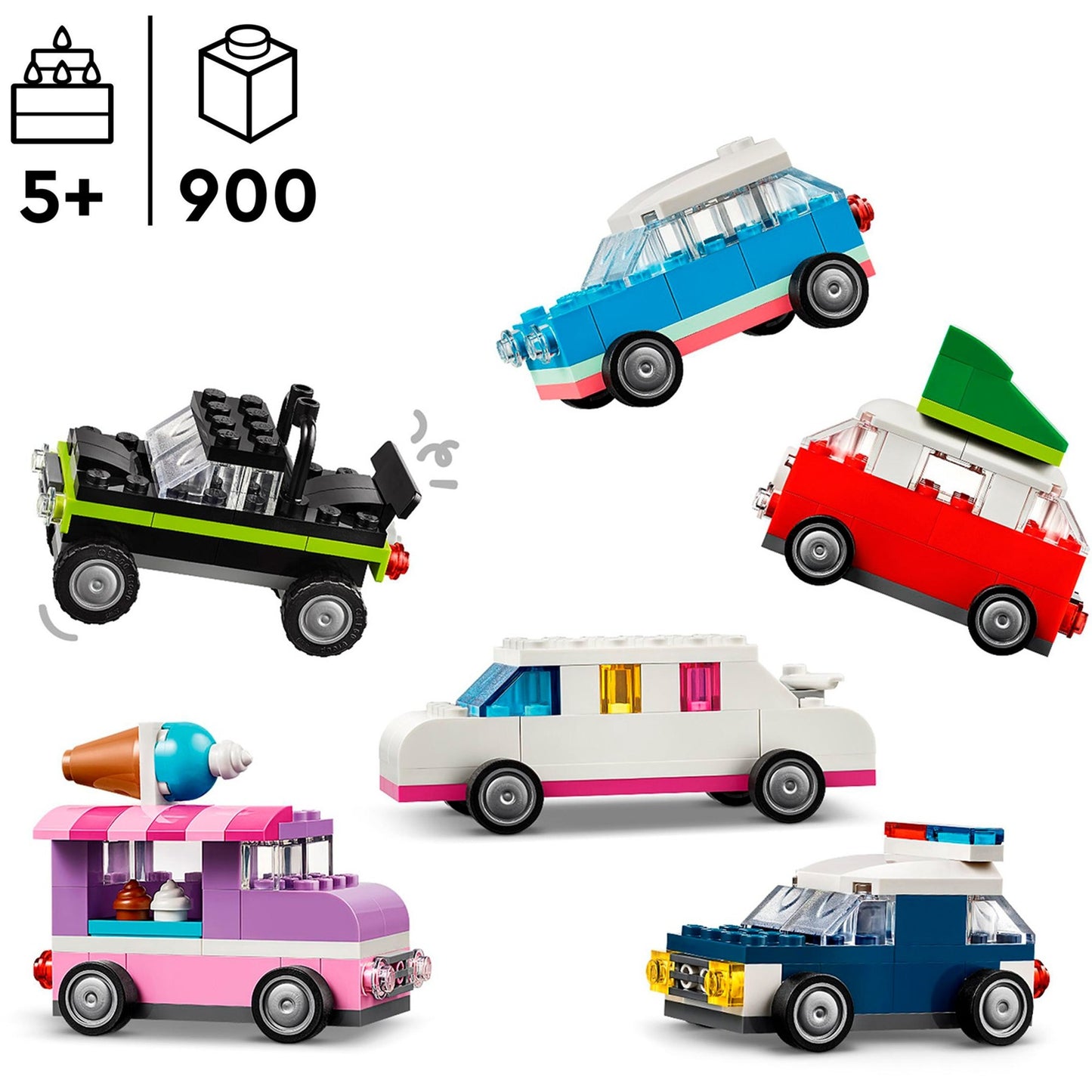 LEGO 11036 Classic Kreative Fahrzeuge, Konstruktionsspielzeug