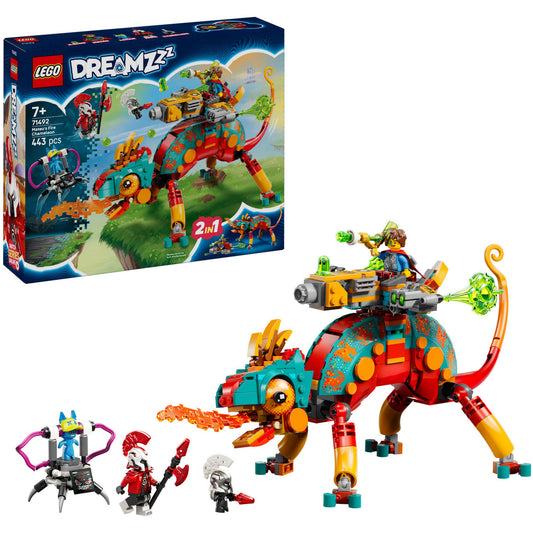 71492 DREAMZz Mateos Feuer-Chamäleon, Konstruktionsspielzeug
