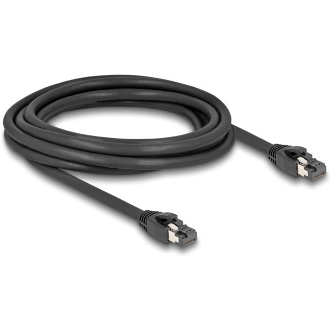 DeLOCK Netzwerkkabel RJ-45 Cat.8.1 S/FTP, bis 40 Gbps (schwarz, 3 Meter)