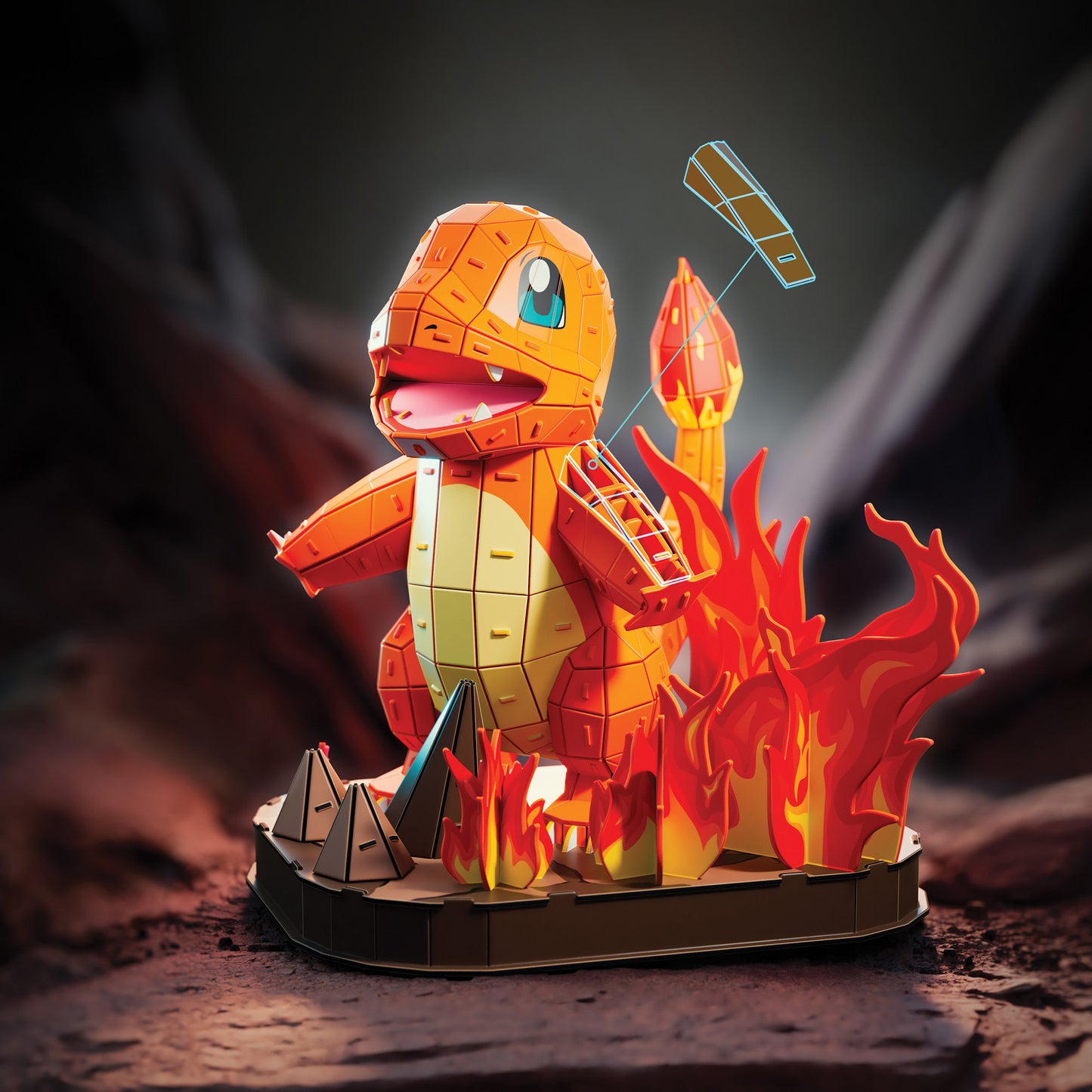 4D Build - Pokémon Glumanda, Modellbau