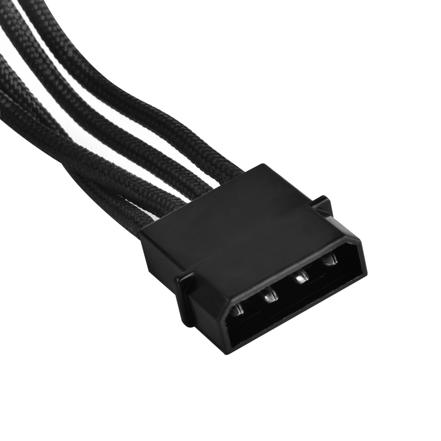 Silverstone Technology SST-PP07-BTSB, 1x 4-Pin-5,25" > 4x 15-Pin-SATA (schwarz, 30cm)