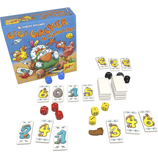 Gigi Gacker am Würfelacker, Brettspiel