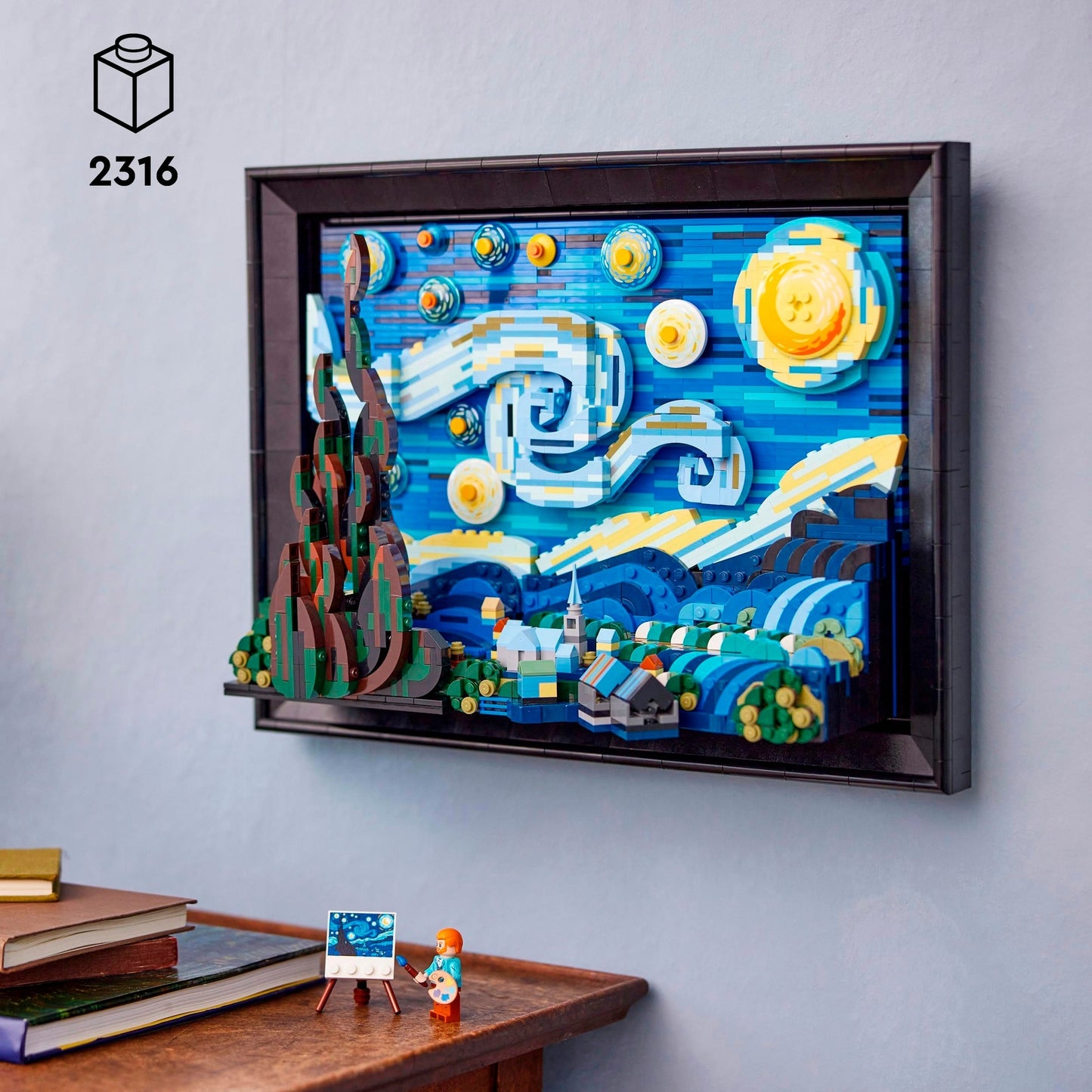 LEGO 21333 Ideas Vincent van Gogh – Sternennacht, Konstruktionsspielzeug