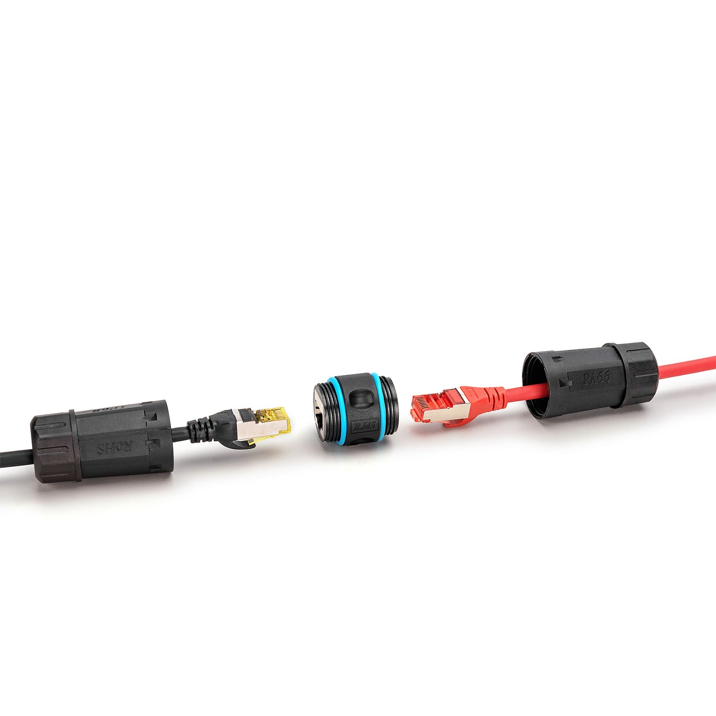 CAT.6A Aussenanschluss-Kupplung, IP68, RJ-45