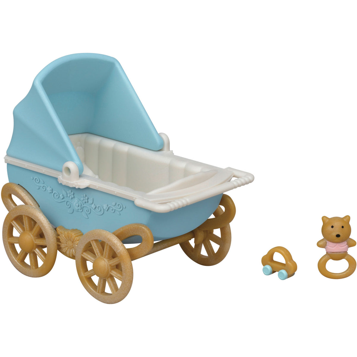 Sylvanian Families - Schokoladenhasen Zwillinge mit Kinderwagen, Konstruktionsspielzeug