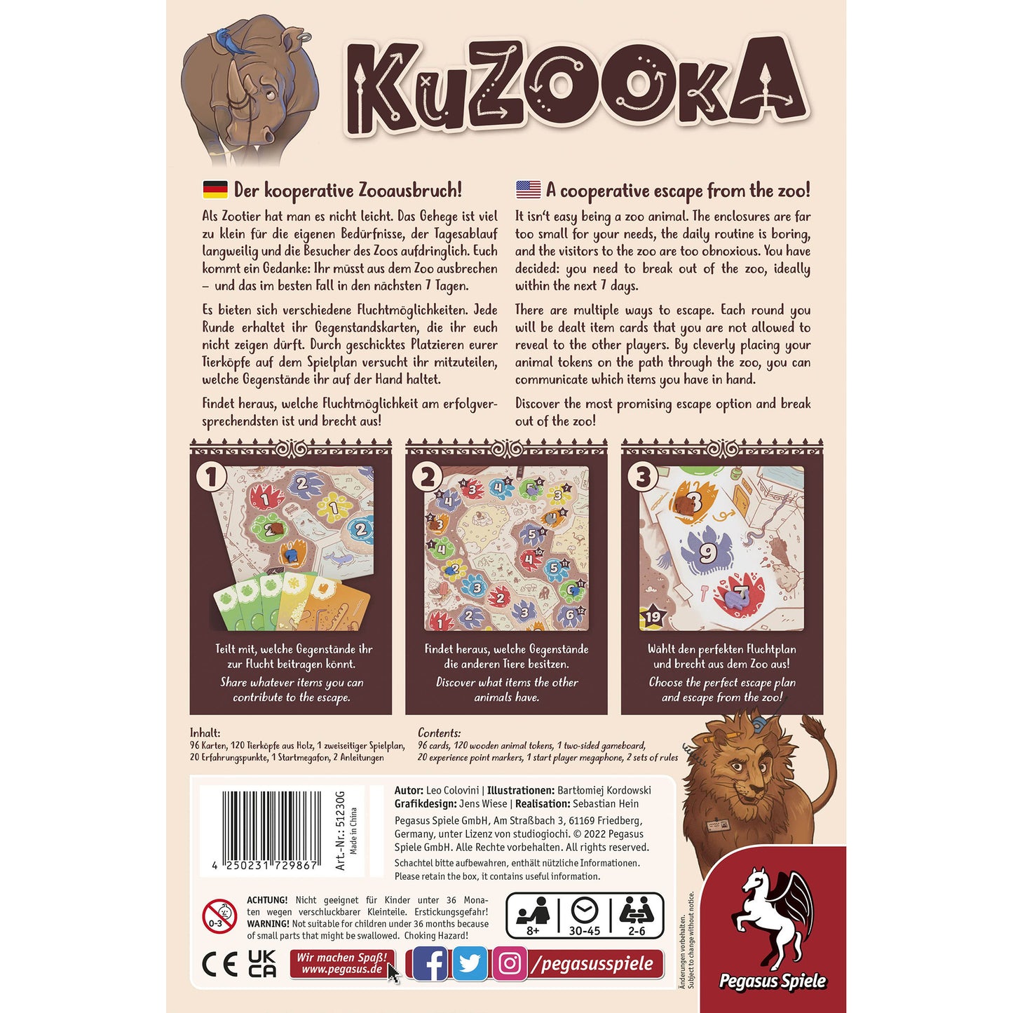 KuZOOkA, Brettspiel
