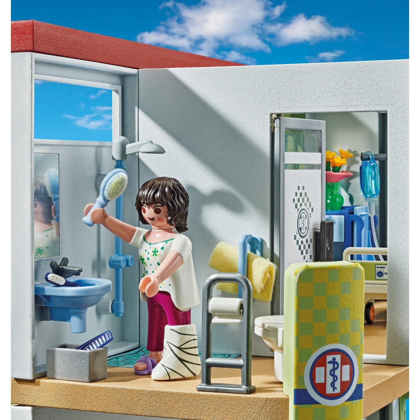 PLAYMOBIL 71615 Action Heroes Modernes Krankenhaus, Konstruktionsspielzeug