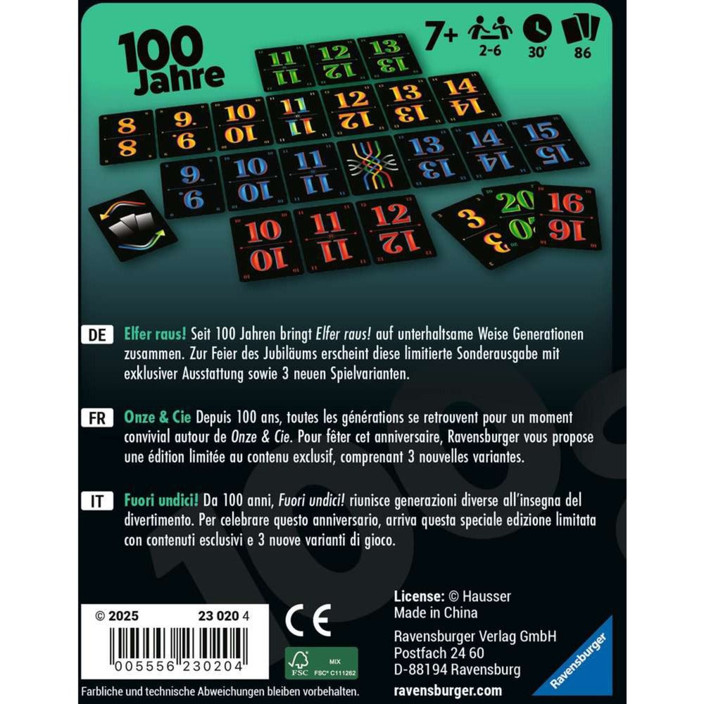 Elfer raus! 100 Jahre Jubiläumsedition, Kartenspiel