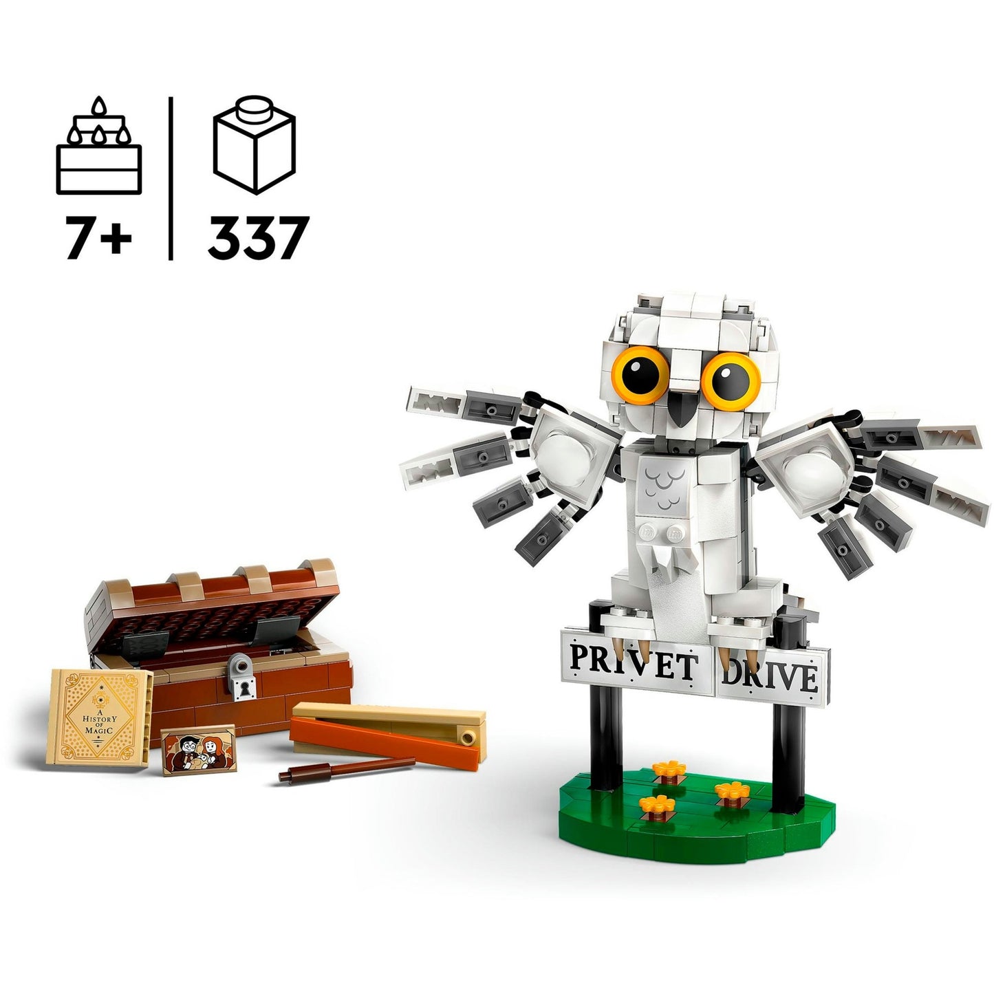 LEGO 76425 Harry Potter Hedwig im Ligusterweg, Konstruktionsspielzeug