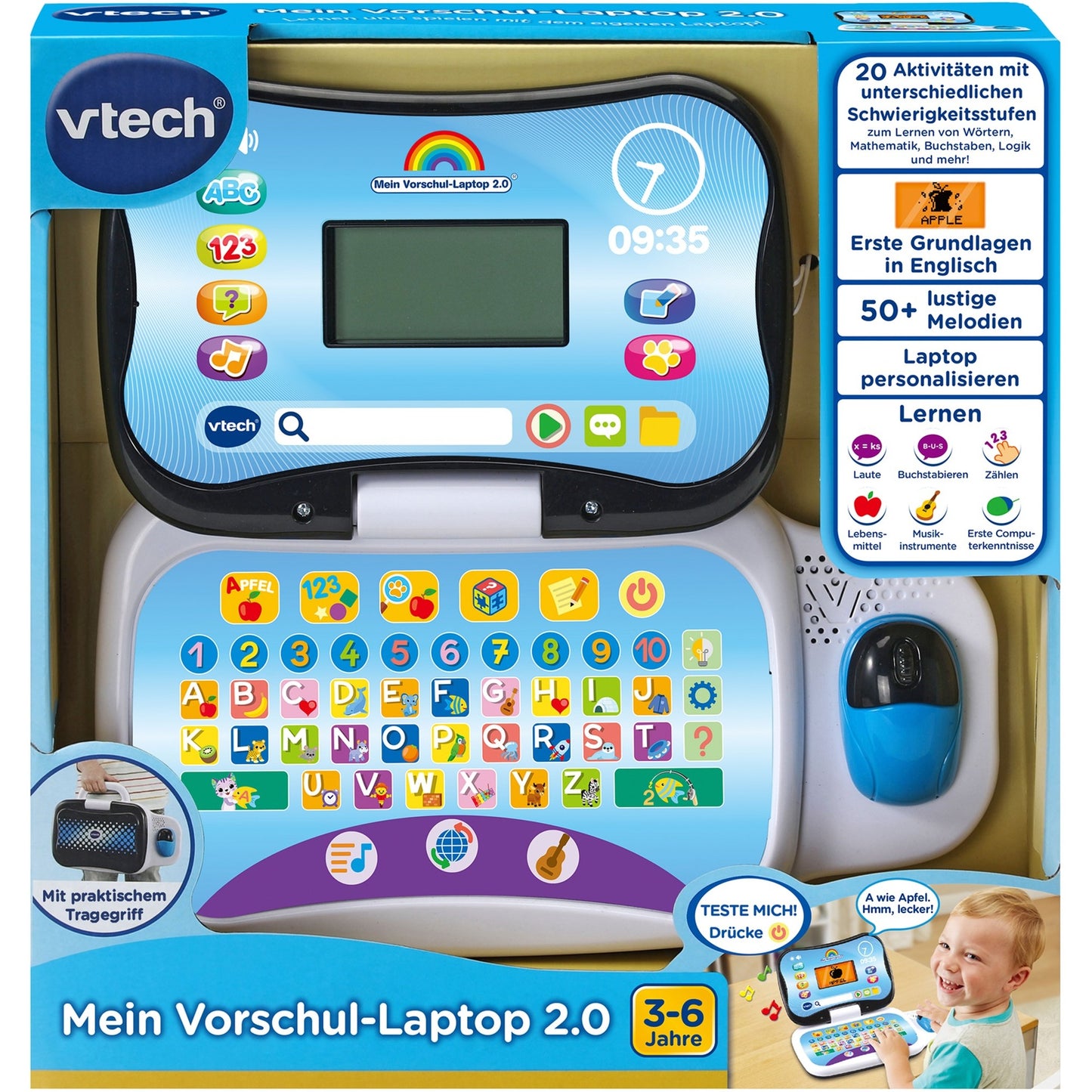 Vtech Mein Vorschul-Laptop 2.0 (grau/schwarz)