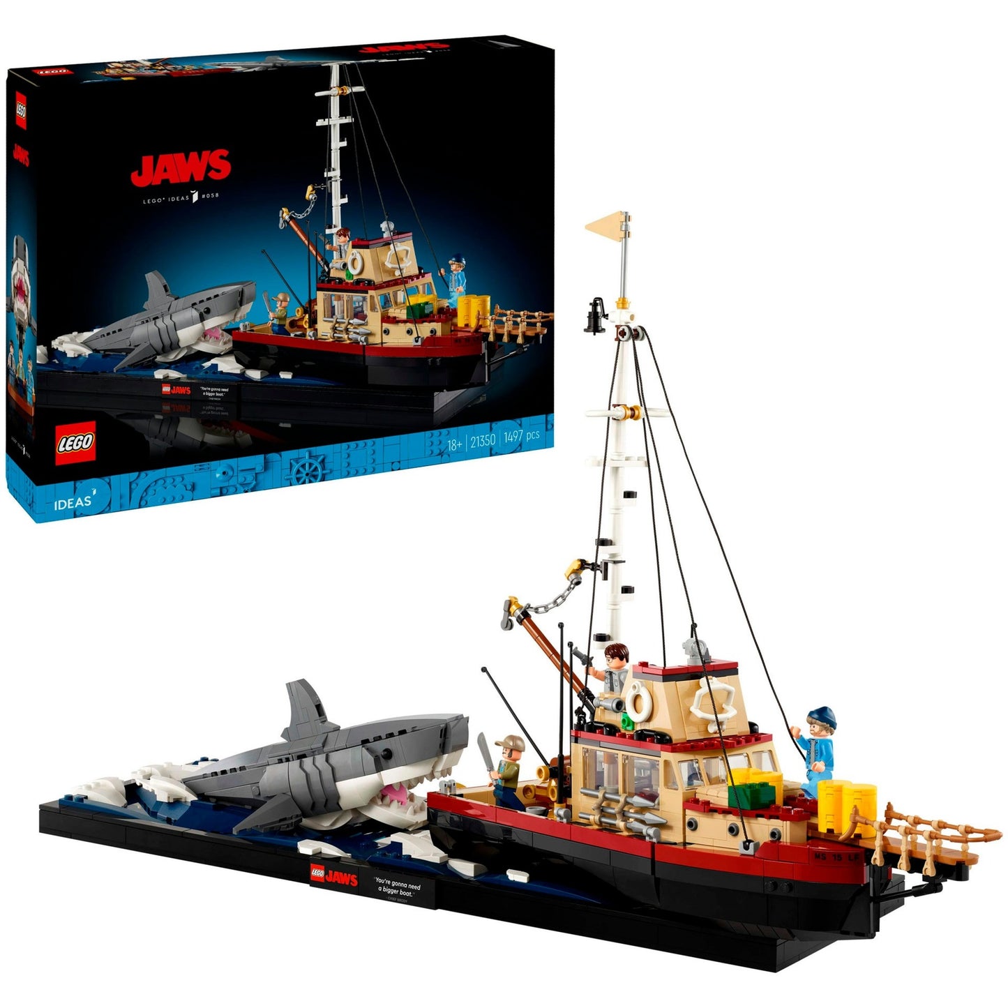 LEGO 21350 Ideas Der weiße Hai