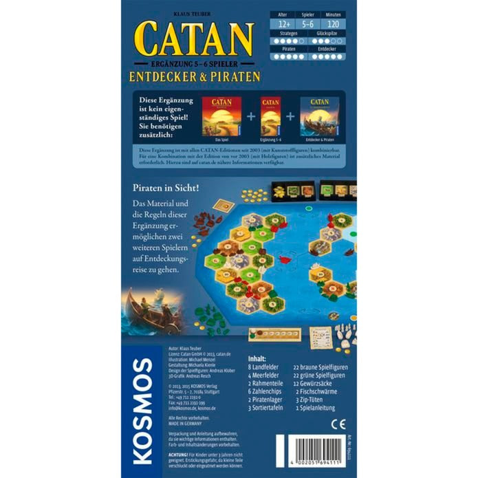 KOSMOS Catan - Entdecker & Piraten Ergänzun, Brettspiel