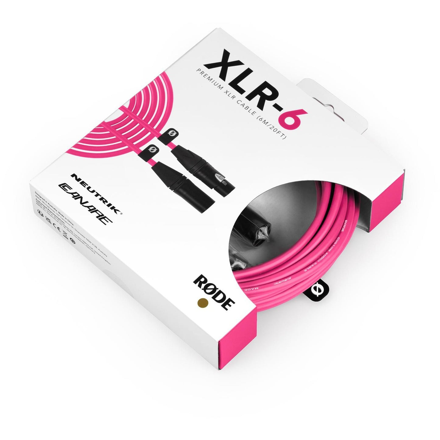 Premium XLR-Kabel XLR6M-P pink