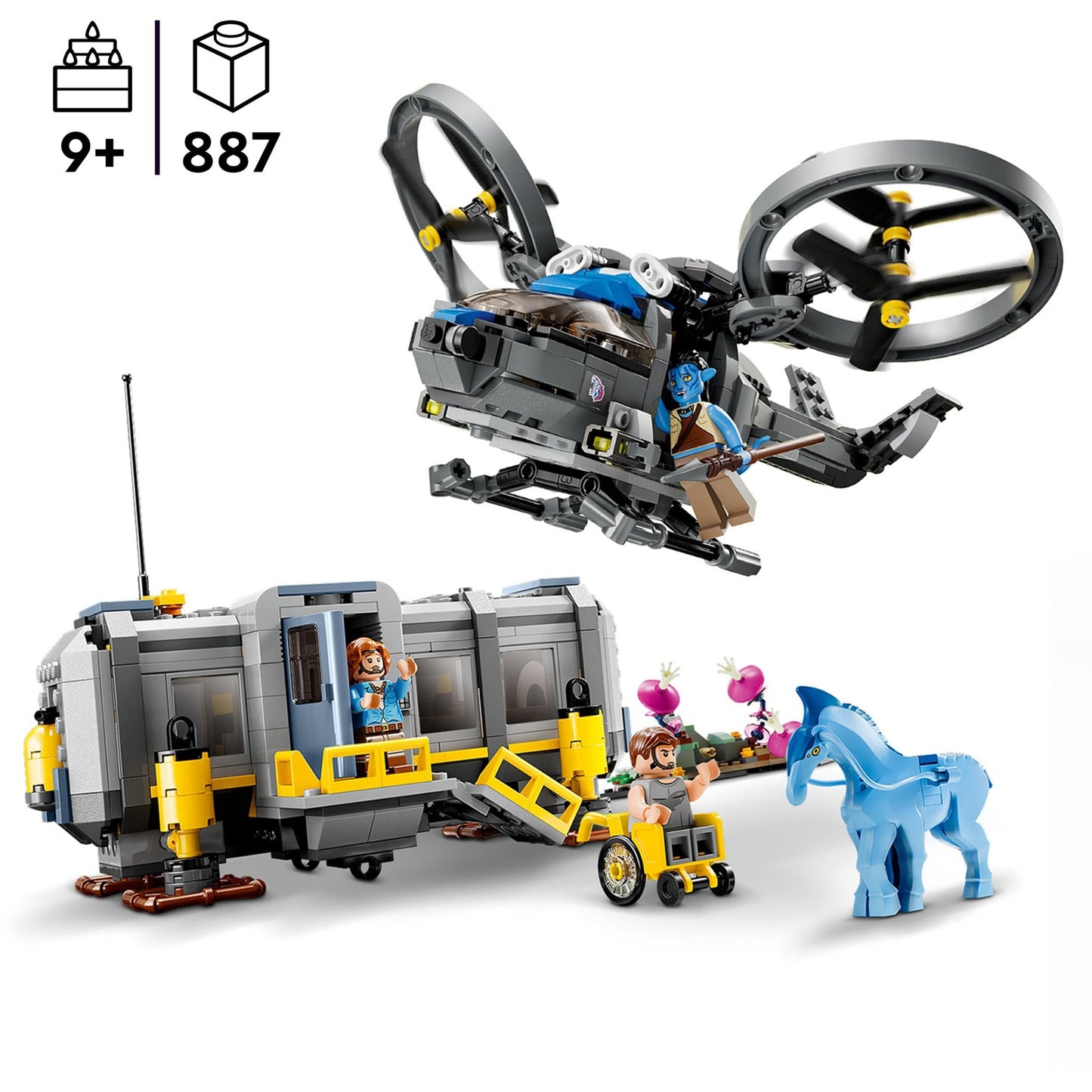 LEGO 75573 Avatar Schwebende Berge: Site 26 und RDA Samson, Konstruktionsspielzeug