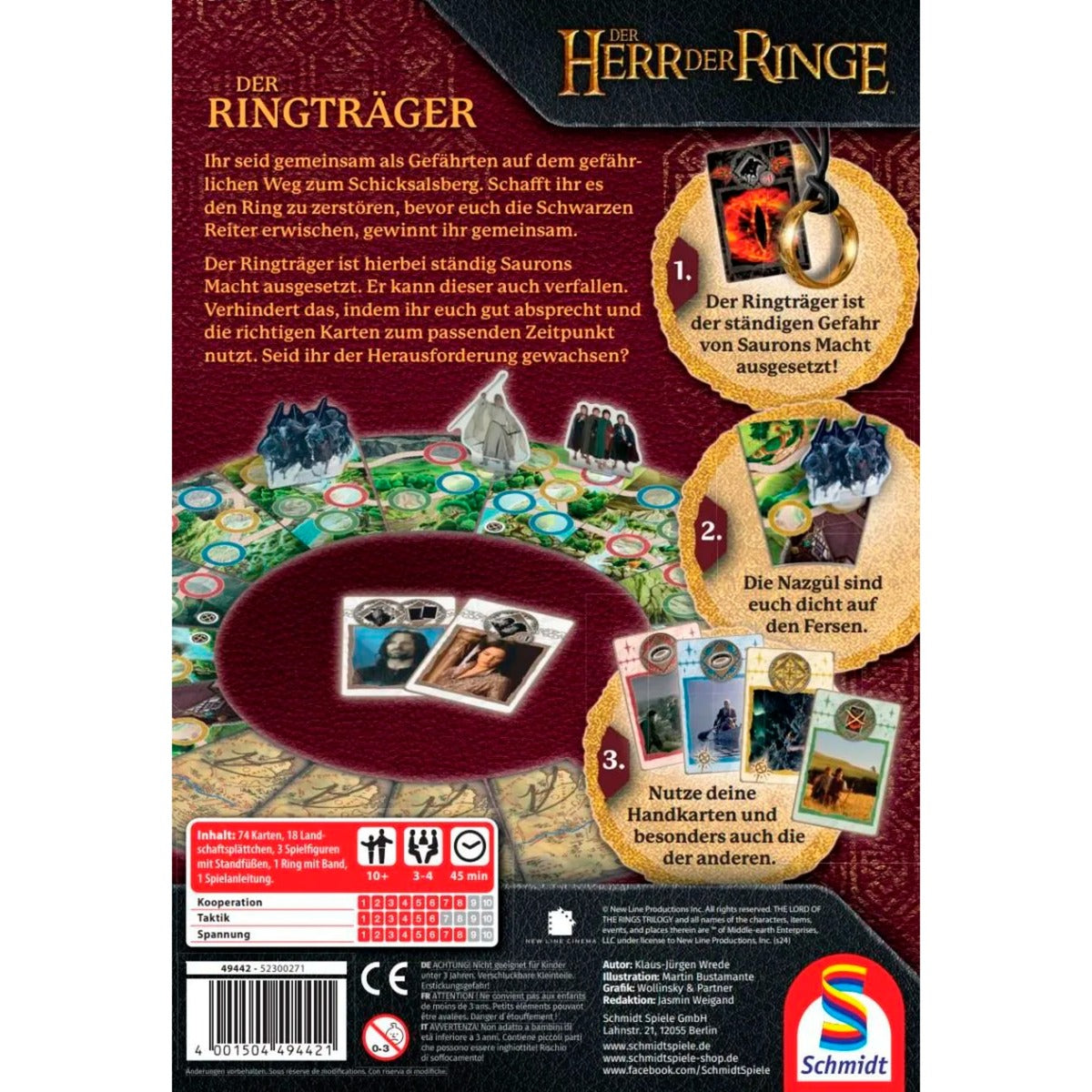 Schmidt Spiele Der Herr der Ringe: Der Ringträger, Brettspiel