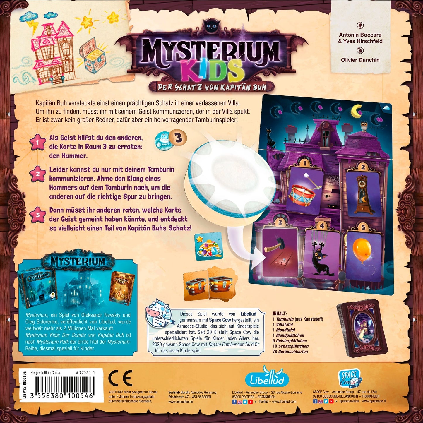 Asmodee Mysterium Kids: Der Schatz von Kapitän Buh, Brettspiel