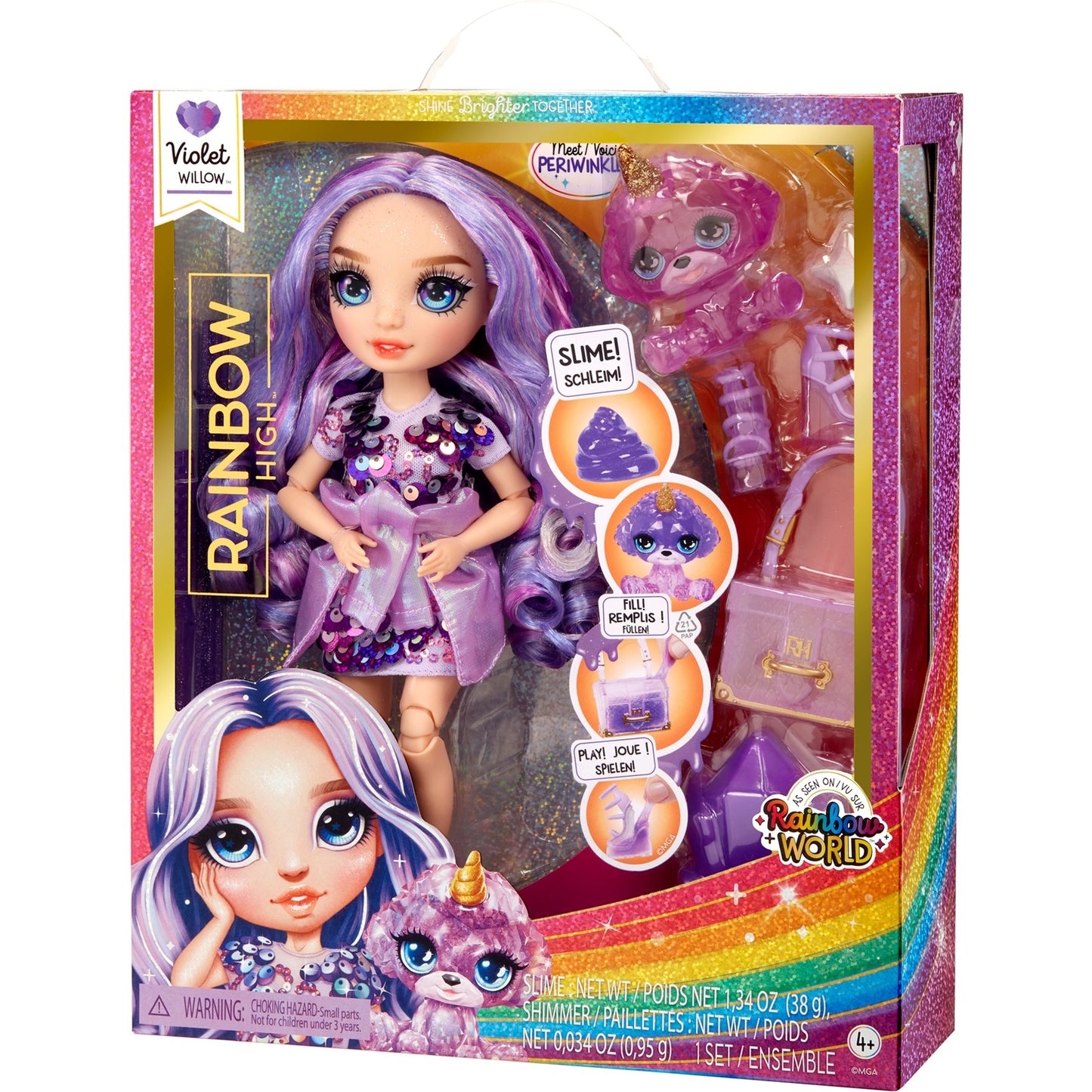 MGA Entertainment Classic Rainbow High Fashion Doll - Violet