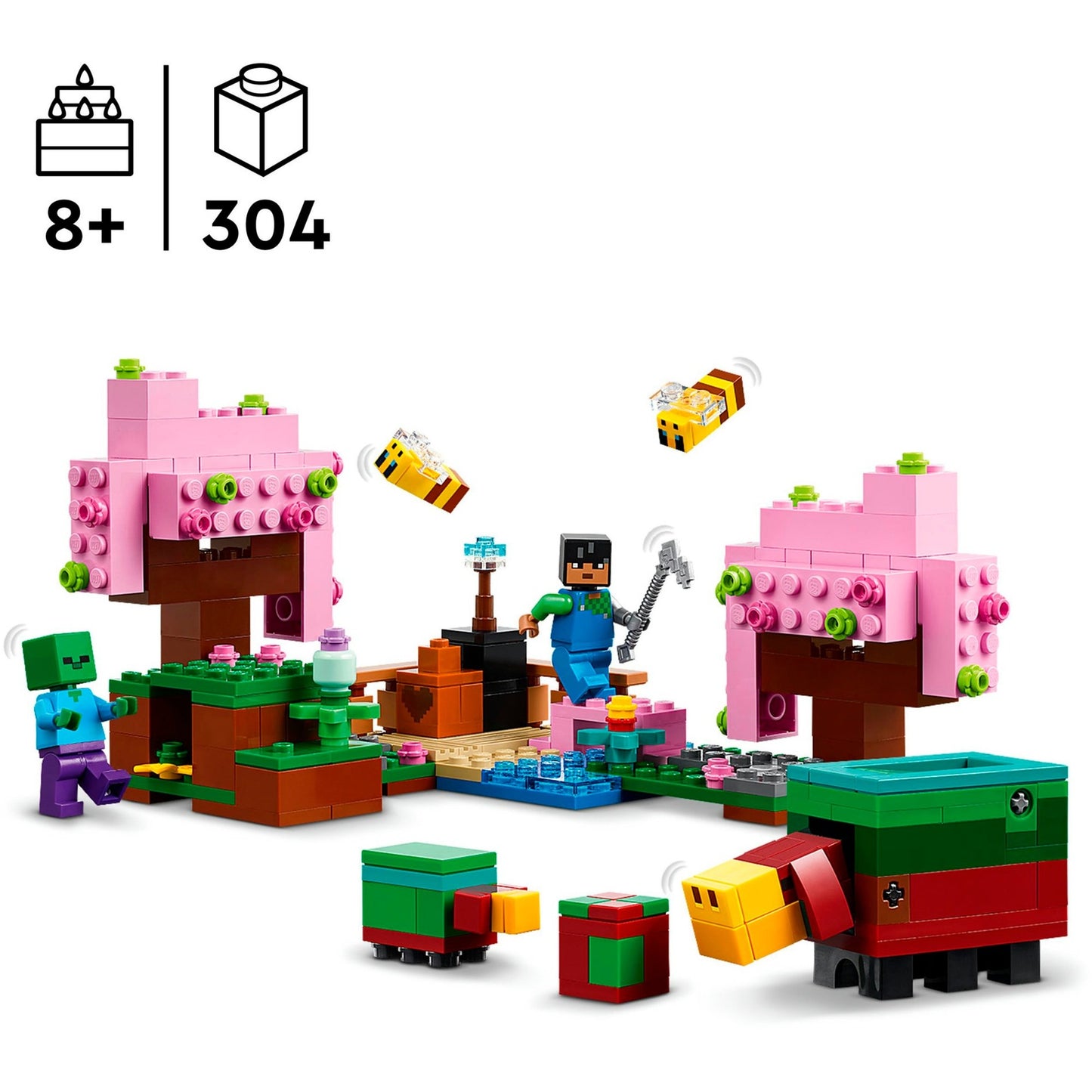 LEGO 21260 Minecraft Der Kirschblütengarten, Konstruktionsspielzeug