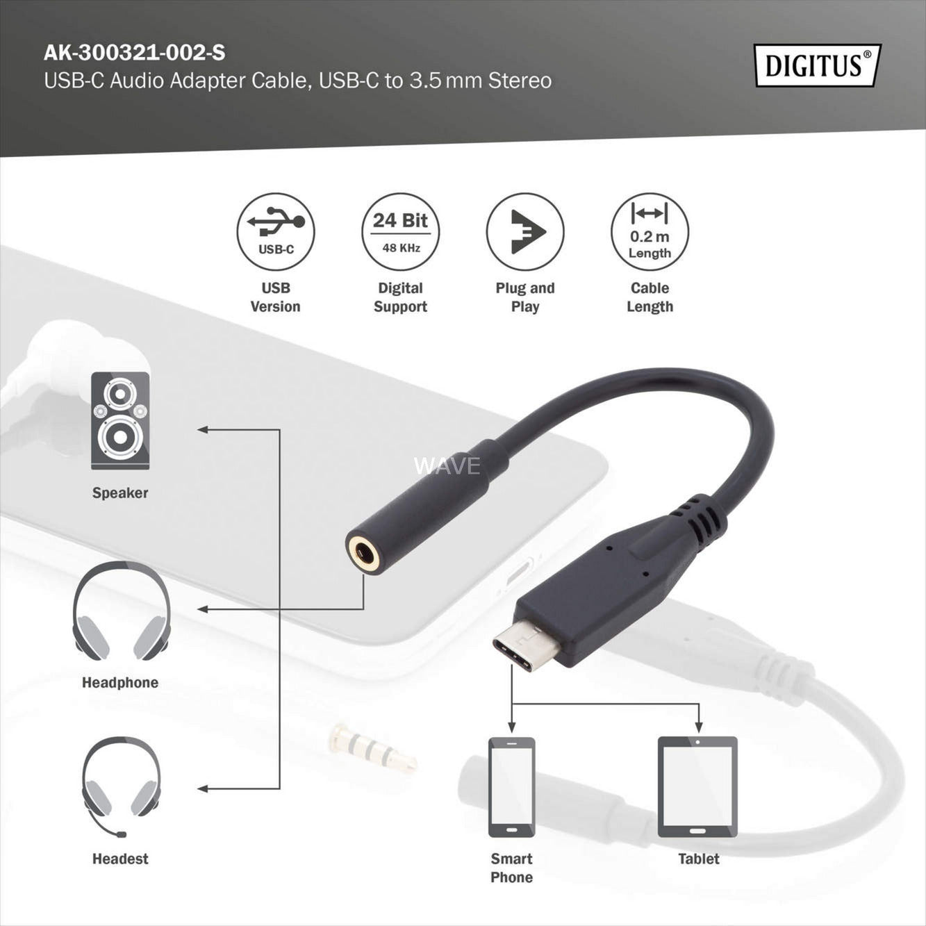 USB Type-C Audio Adapter