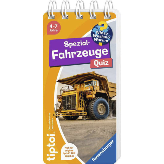 tiptoi Wieso? Weshalb? Warum? Quiz Spezialfahrzeuge, Lernbuch