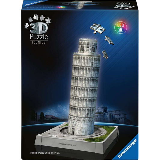 3D Puzzle Iconics: Schiefer Turm von Pisa - mit Licht