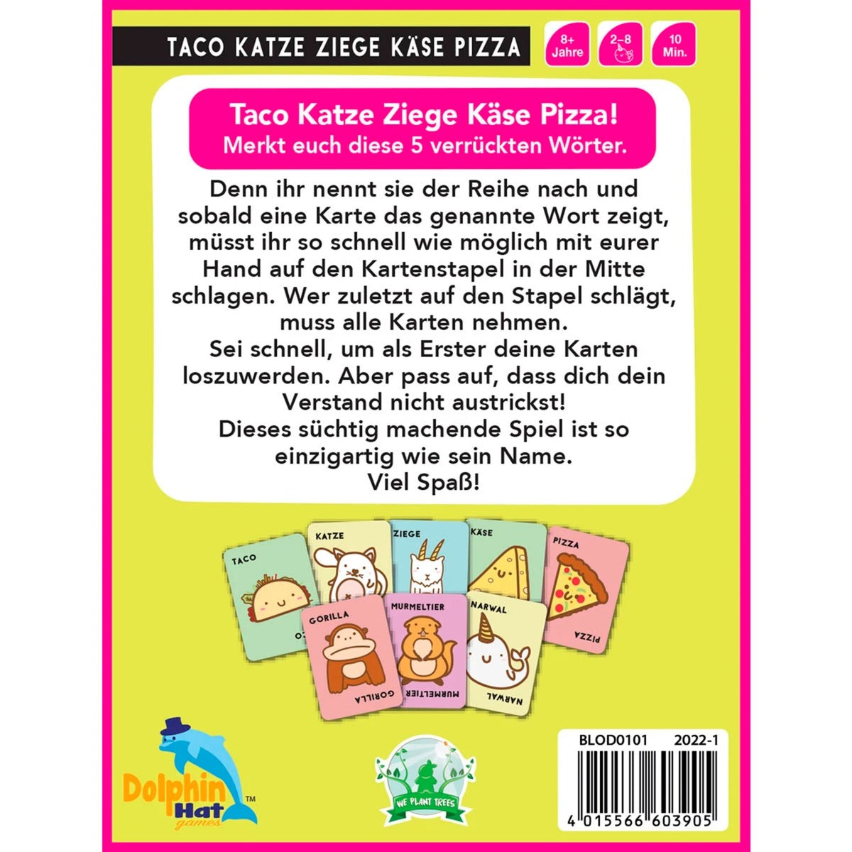 Asmodee Taco Katze Ziege Käse Pizza, Kartenspiel