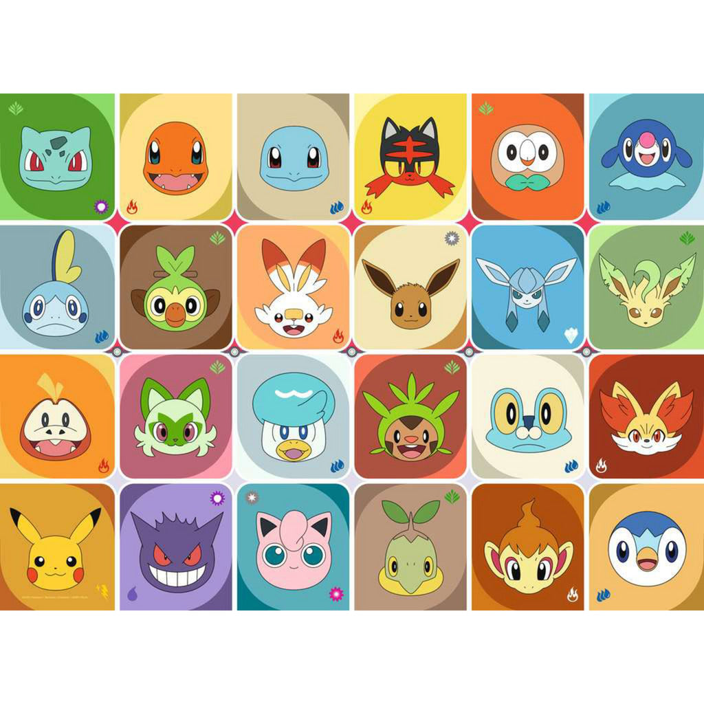 Kinderpuzzle Pokémon Gesichter