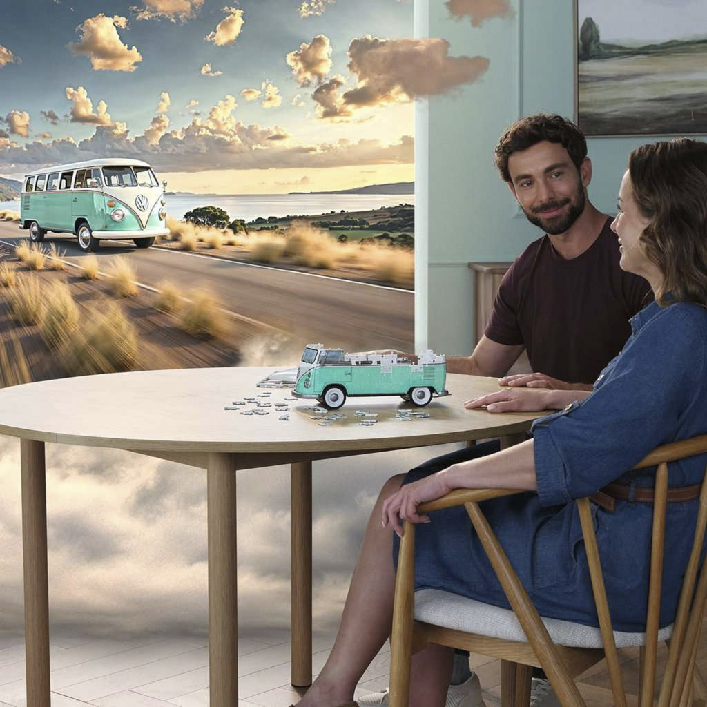3D Puzzle Iconics: Volkswagen T1 - Chrome Edition